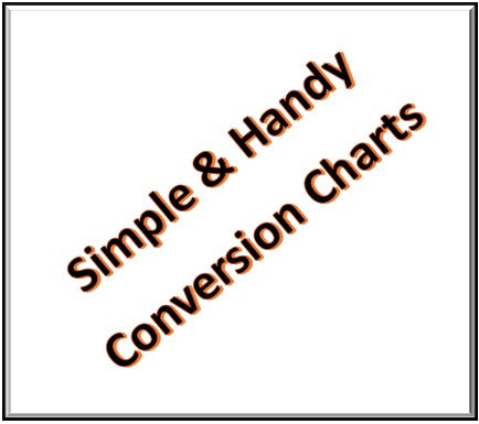 simple and handy engineering conversion charts