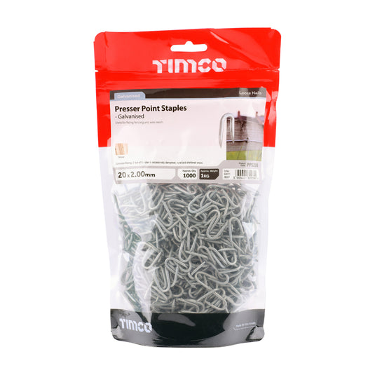 Galvanised Fencing Staples – Presser Point U-Nails