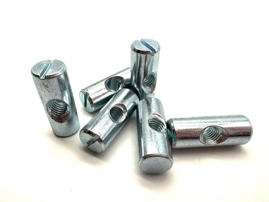 barrel nuts centre thread m6