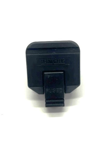 Load image into Gallery viewer, 3 pin plug top black rewireable reverse