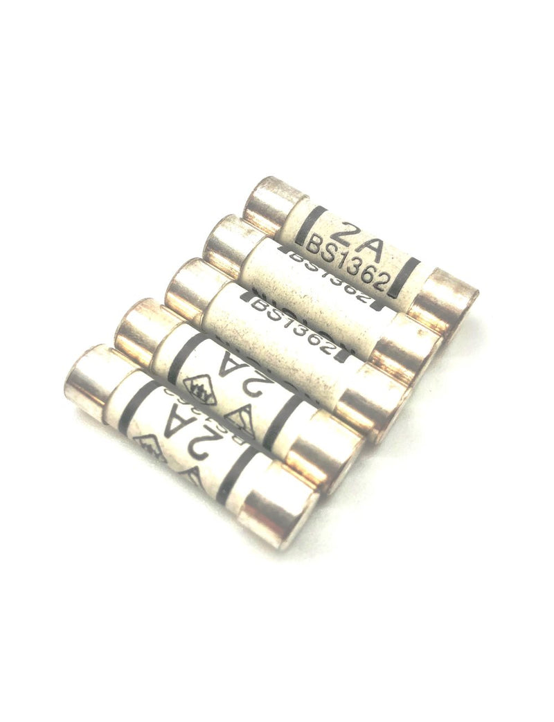 Load image into Gallery viewer, pack of 5 2 amp fuse for plugs ceramic fuses 25mm
