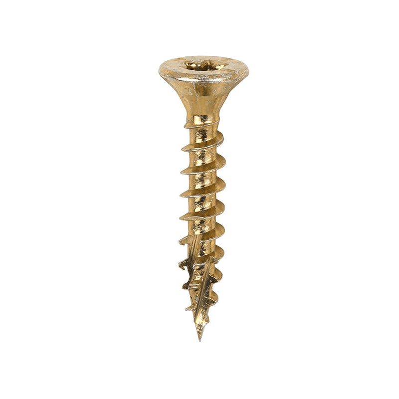 Load image into Gallery viewer, C2 Clamp-Fix TX Woodscrew 4.0 x 25mm – yellow zinc woodscrew for internal timber