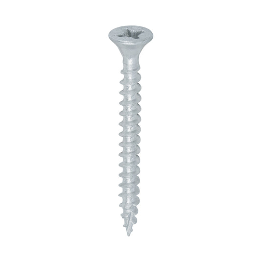 C2 Exterior Strong-Fix Screw 4.0 x 40mm – silver twin-cut screw for timber fixing