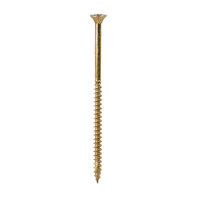 Load image into Gallery viewer, C2 Clamp-Fix TX Woodscrew 4.0 x 80mm – long yellow zinc screw for framing