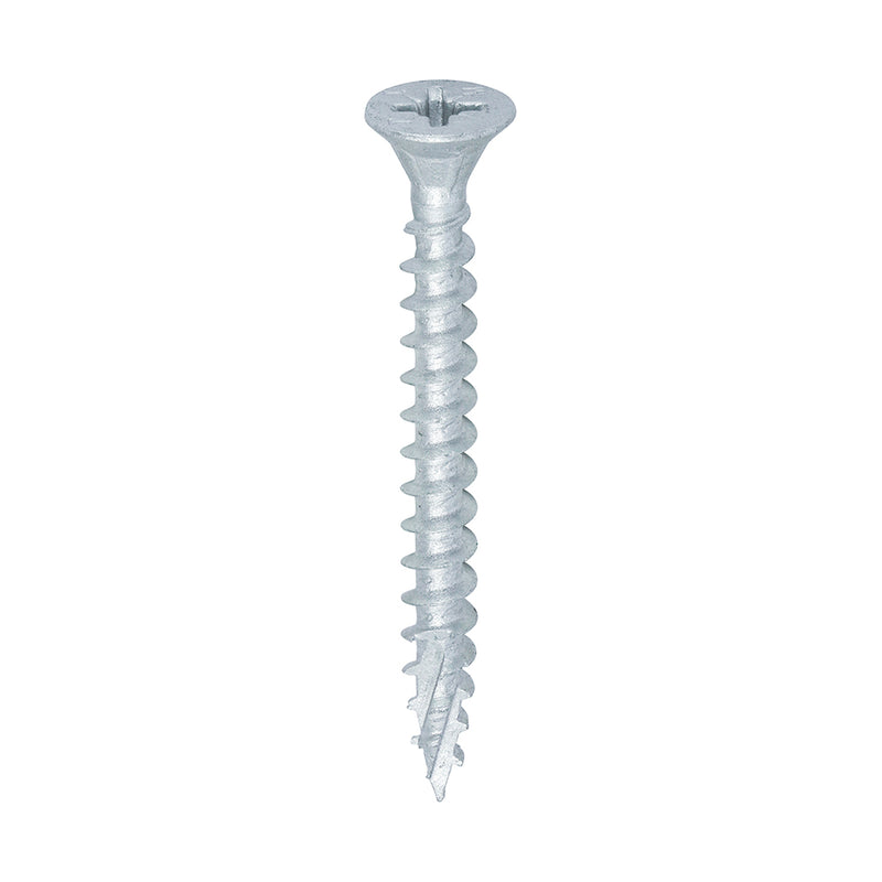 Load image into Gallery viewer, C2 Strong-Fix Woodscrew 5.0 x 50mm – silver twin-cut outdoor woodscrew for structural timber fixings