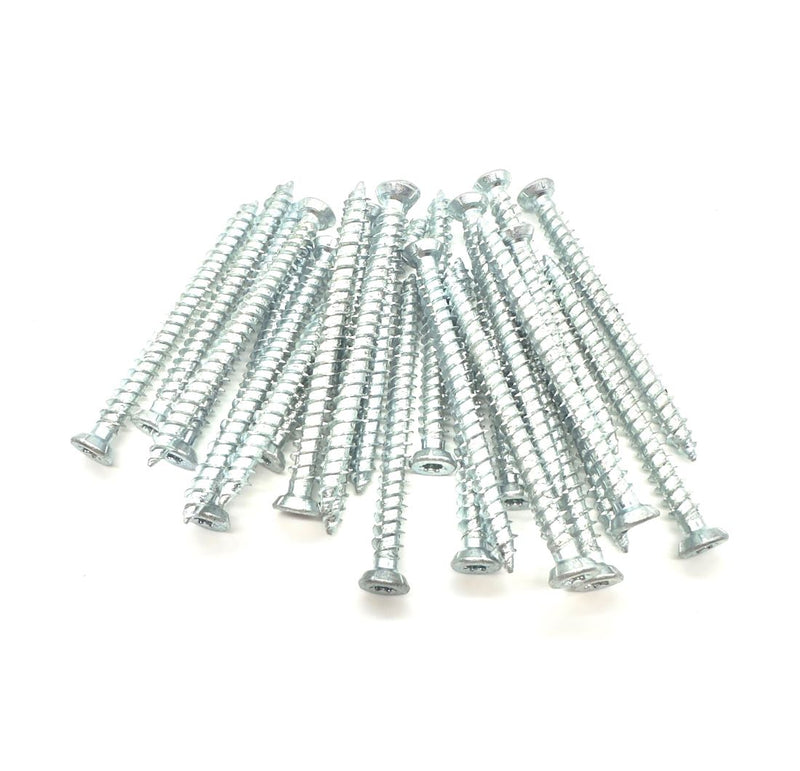 Load image into Gallery viewer, 80mm concrete screws silver countersunk torx drive