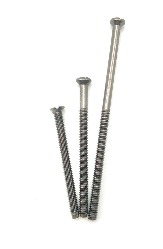 40mm, 50mm and long 75mm black nickel electrical screws
