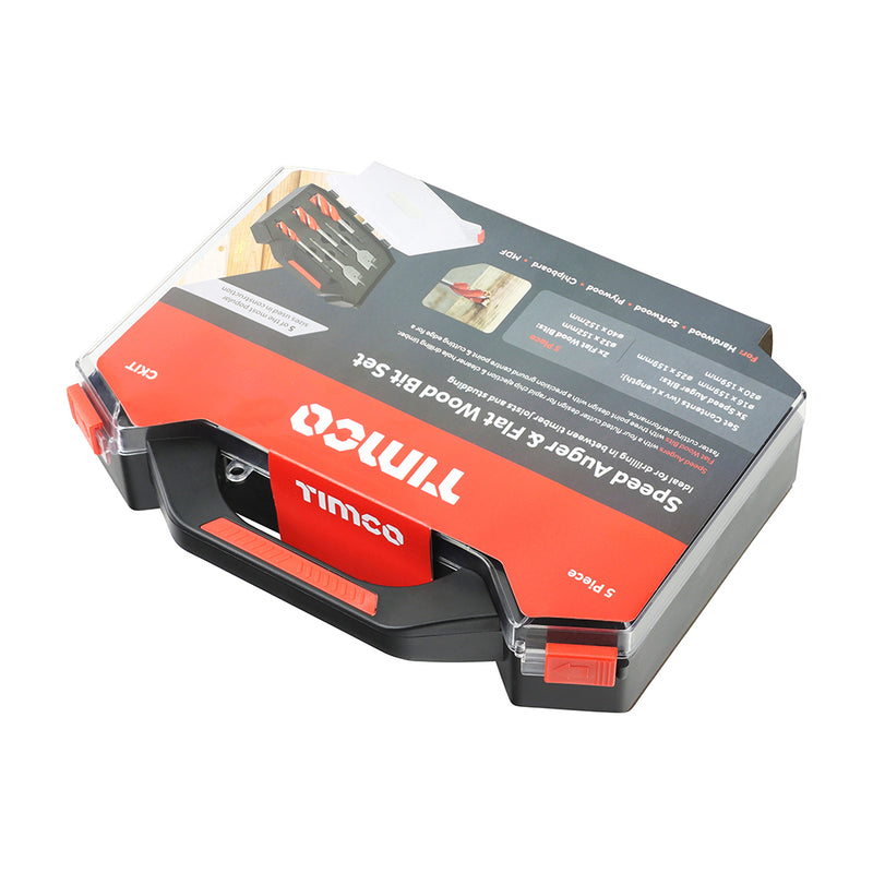 Load image into Gallery viewer, Close-up of 4-cutter speed auger drill bits – ideal for timber and stud work