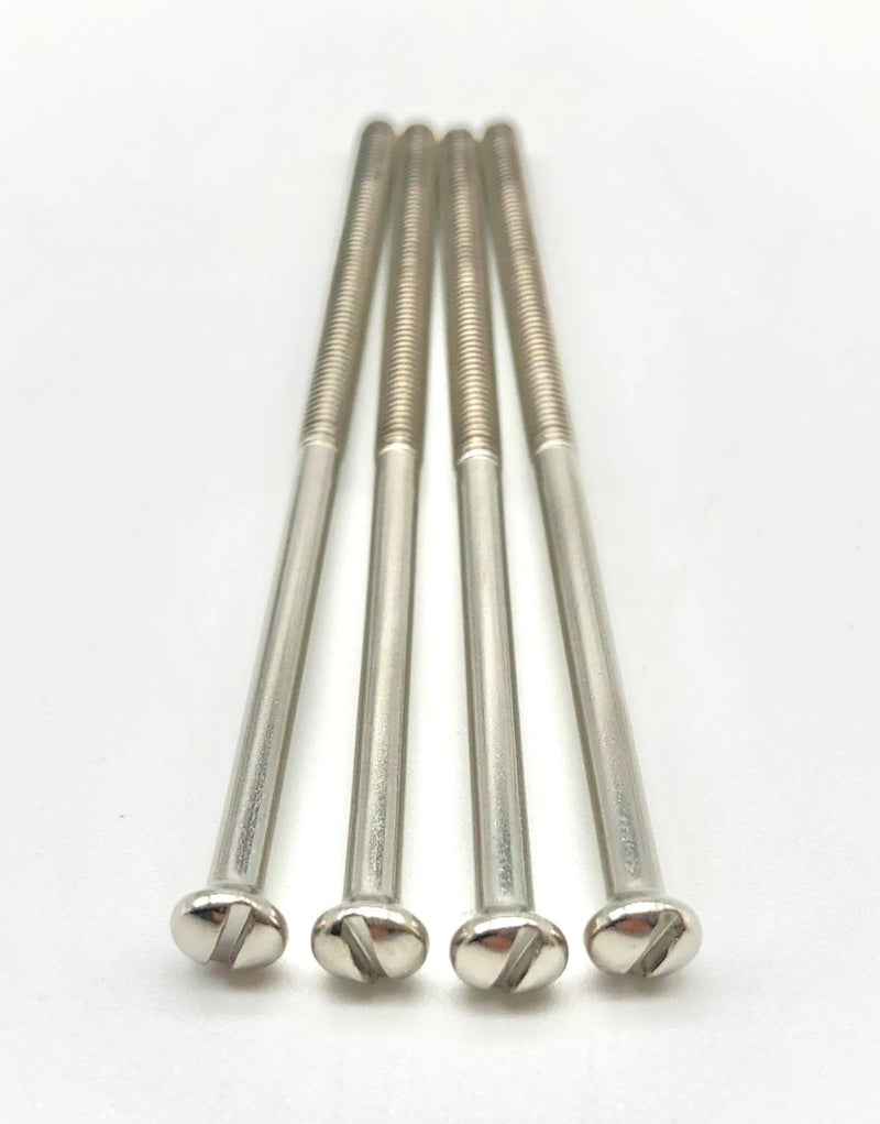 Load image into Gallery viewer, Chrome Silver M3.5 long electrical socket screws 3.5mm 75mm electrical screw countersunk raised head