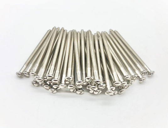 Chrome silver M3.5 electrical socket screws 3.5mm 50mm electrical screw