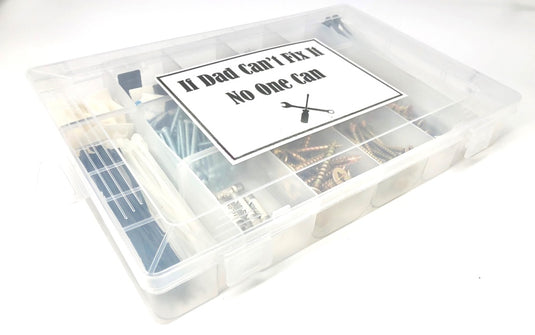 fathers day toolkit idea dads birthday assortment set cable clips cable ties screws fuses assortment