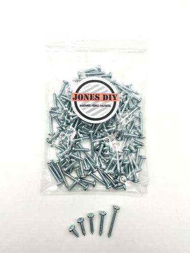 self tapping screw assortment pack with jones diy logo no.6 gauge with different lengths