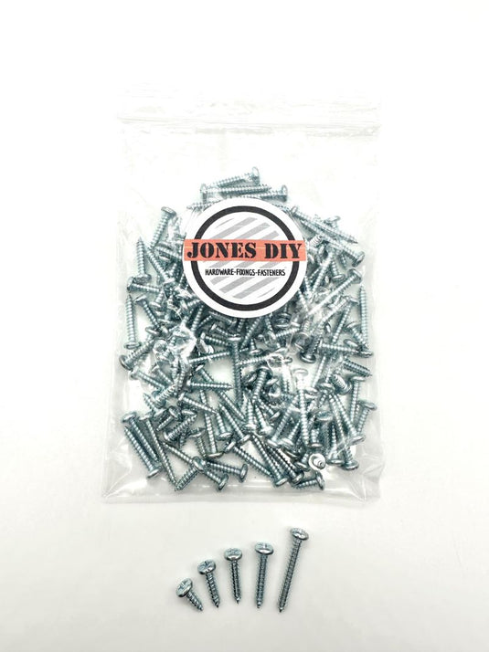 self tapping screw assortment pack with jones diy logo no.6 gauge with different lengths
