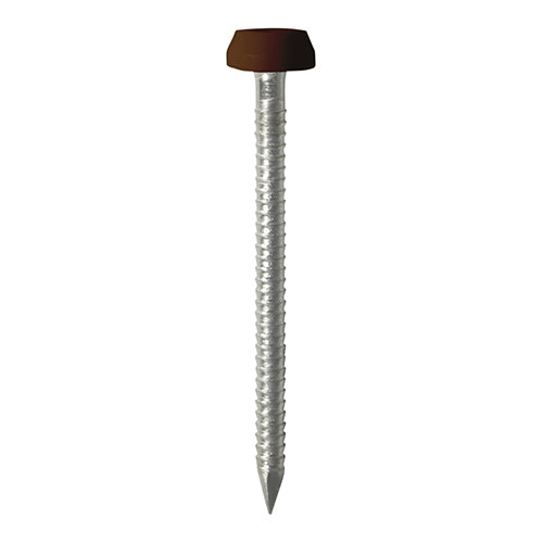 25mm Mahogany uPVC Poly Top Nail stainless steel