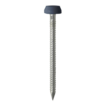 30mm grey uPVC Poly Top Nail stainless steel