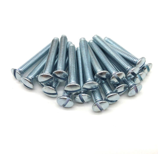 M3.5 silver electrical socket screws 3.5mm 25mm short electrical screw raised head countersunk bundled