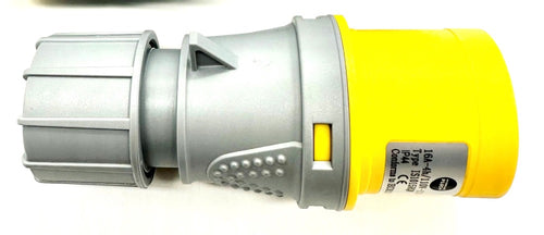 Yellow 110v industrial connector plug 16A