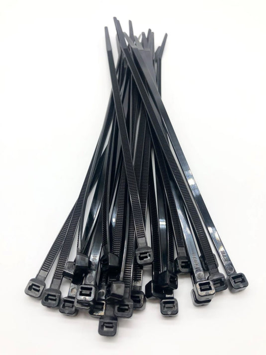 black zip ties pack of 100