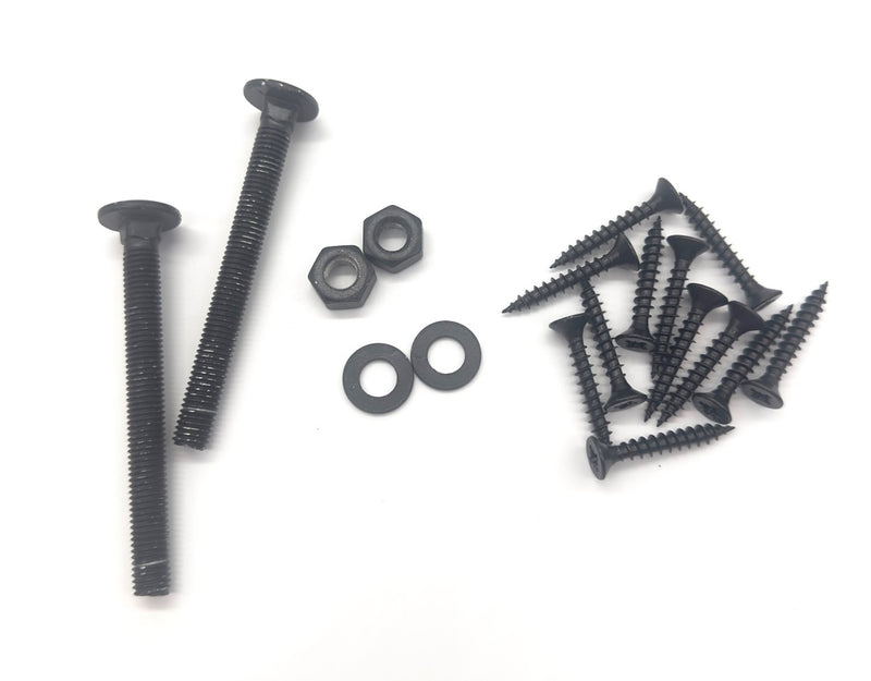 Load image into Gallery viewer, hook and band heavy duty fixings black screws, coach bolts, nuts and washers