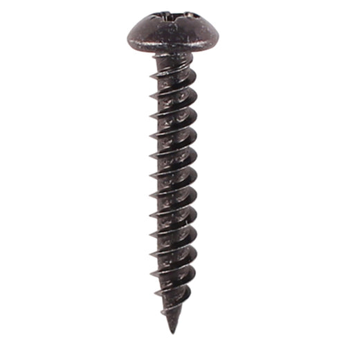 Blackjax black screw for wood round head pan head pozi drive woodscrew 6G 6mm