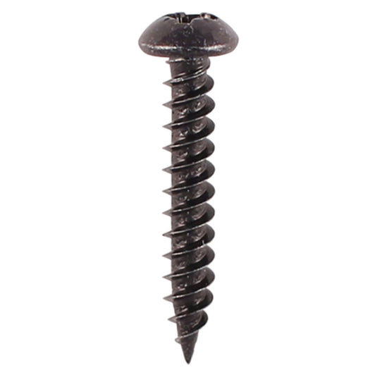Blackjax black screw for wood round head pan head pozi drive woodscrew 8G 8mm x 3/4