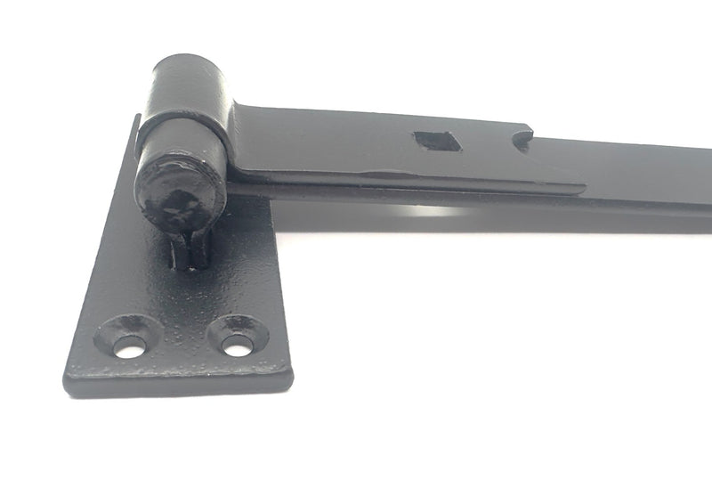 Load image into Gallery viewer, black straight hook & band hinge heavy duty