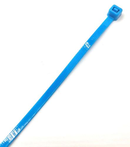single long blue cable tie