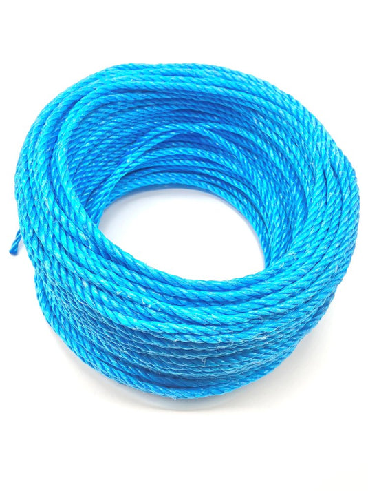 blue polypropylene marine rope coil 220m 100m 50m 6mm