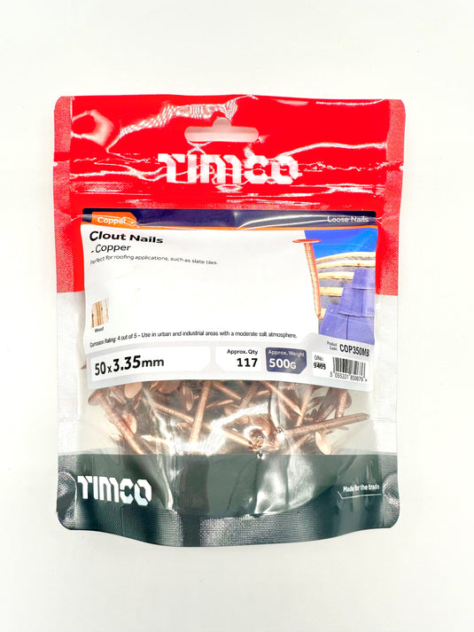 Copper clout nails bag 50mm