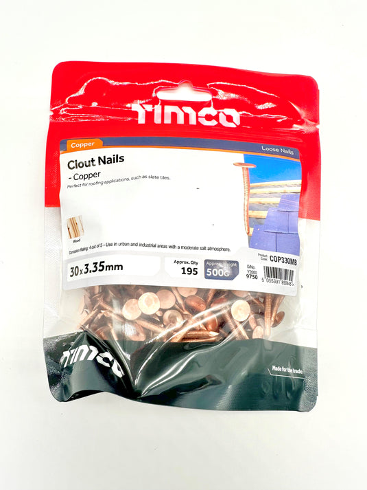 copper clout nails pack
