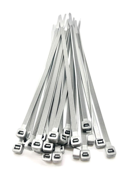 grey zip ties pack of 100