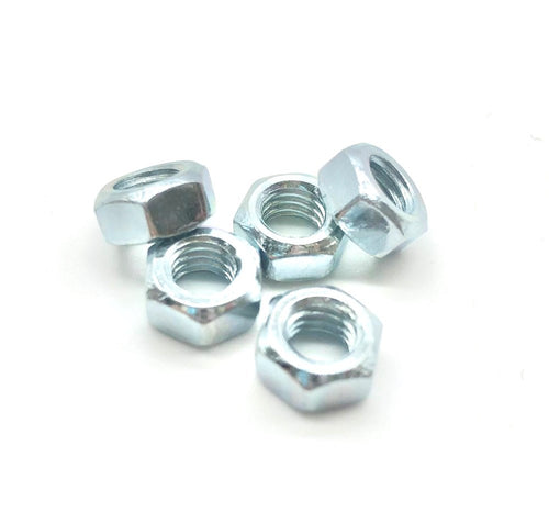 M5 hex full nuts zinc mild steel bundle of nuts