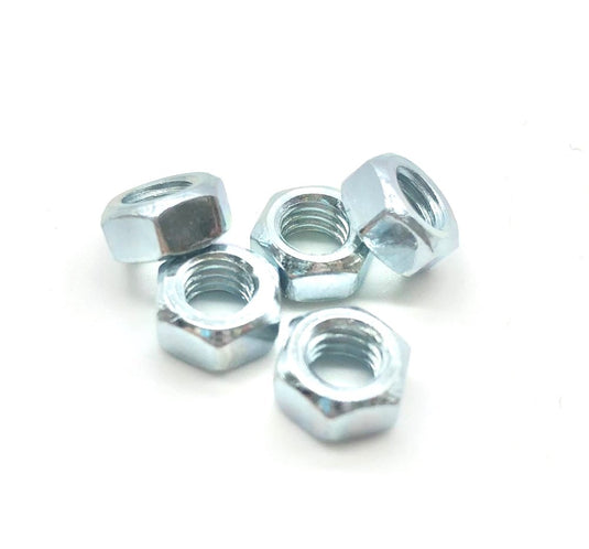 M6 hex full nuts zinc mild steel bundle of nuts