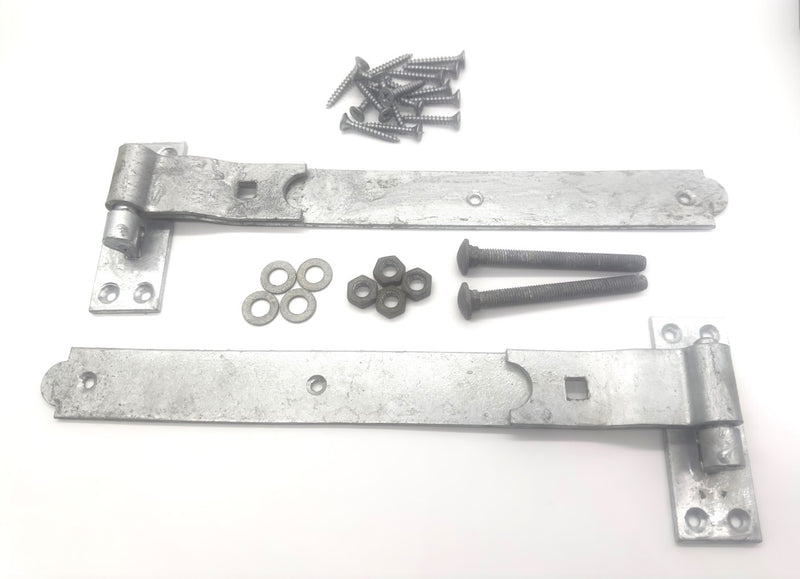 Load image into Gallery viewer, heavy duty galvanised hook and band hinges with fixing kit