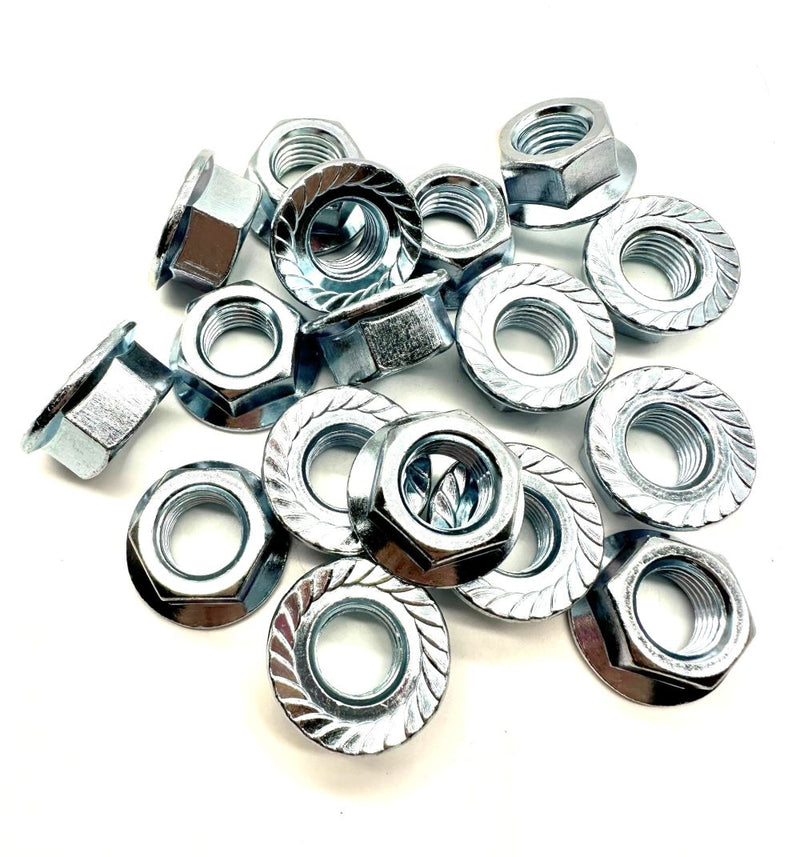 Load image into Gallery viewer, m16 flange nuts with serrated face