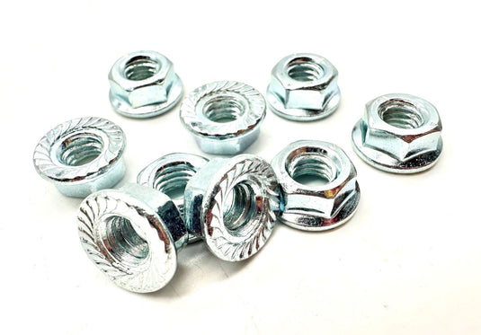 m6 flange nuts serrated face