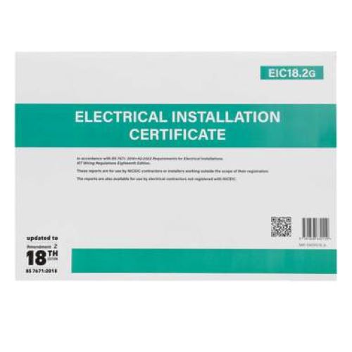 electrical installation certificate