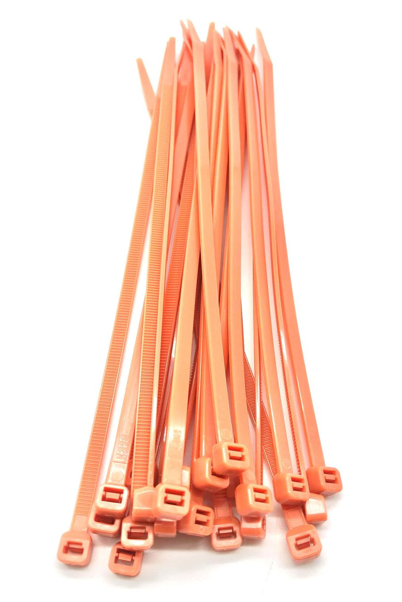 Load image into Gallery viewer, orange zip ties pack of 100