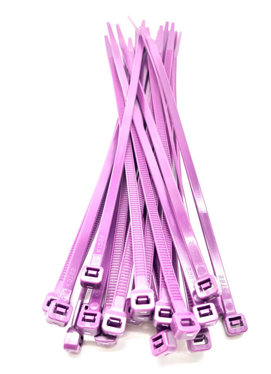 purple zip ties pack of 100