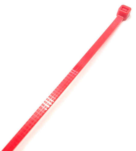 single long red cable tie