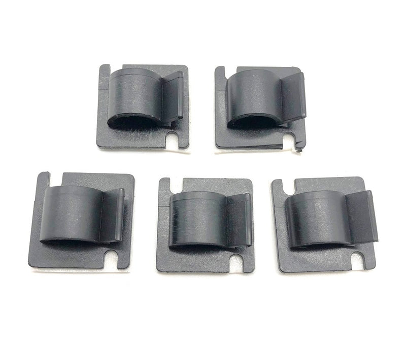 Load image into Gallery viewer, 10mm black self-adhesive cable clips for car and dash cam