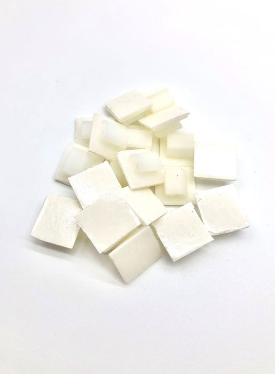 6mm white self-adhesive cable clips