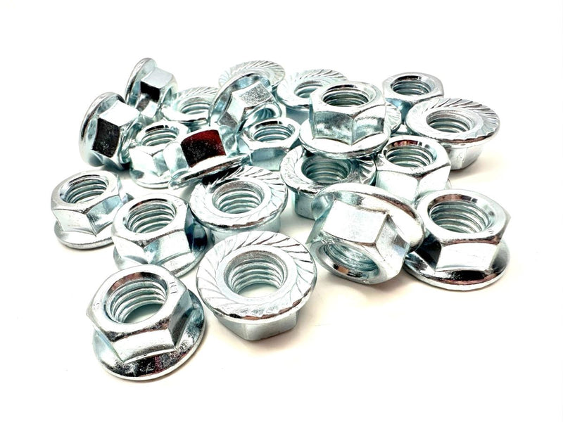 Load image into Gallery viewer, serrated flange nut pack M12