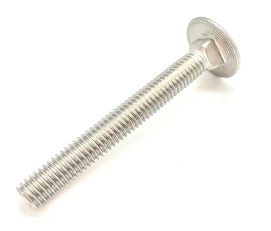 m12 stainless carriage bolt coach bolt domed head anti slip shoulder fully threaded