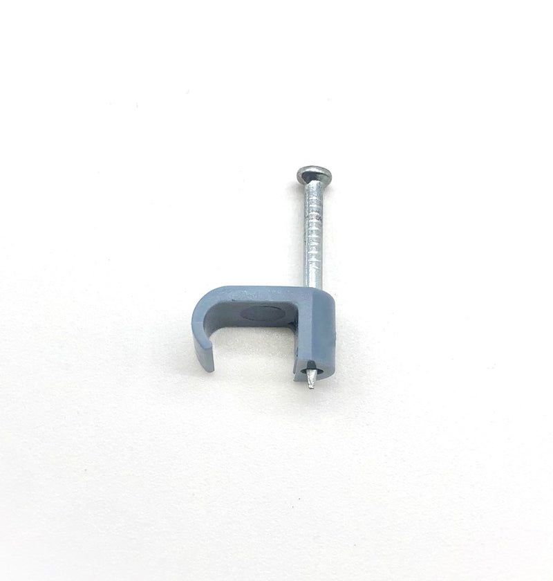 Load image into Gallery viewer, 2.5mm cable clip for twin and earth cable flat grey single clip