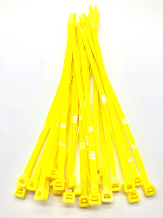 yellow zip ties pack of 100