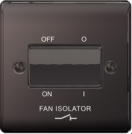 BG Nexus Fan Isolator Black Nickel - NBN15