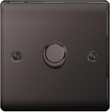 BG Nexus Dimmer Switch 1G 2W Black Nickel 200W - NBN81