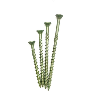50mm 60mm 70mm 80m green coated decking screws