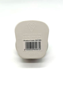 3 pin plug top white rewireable reverse